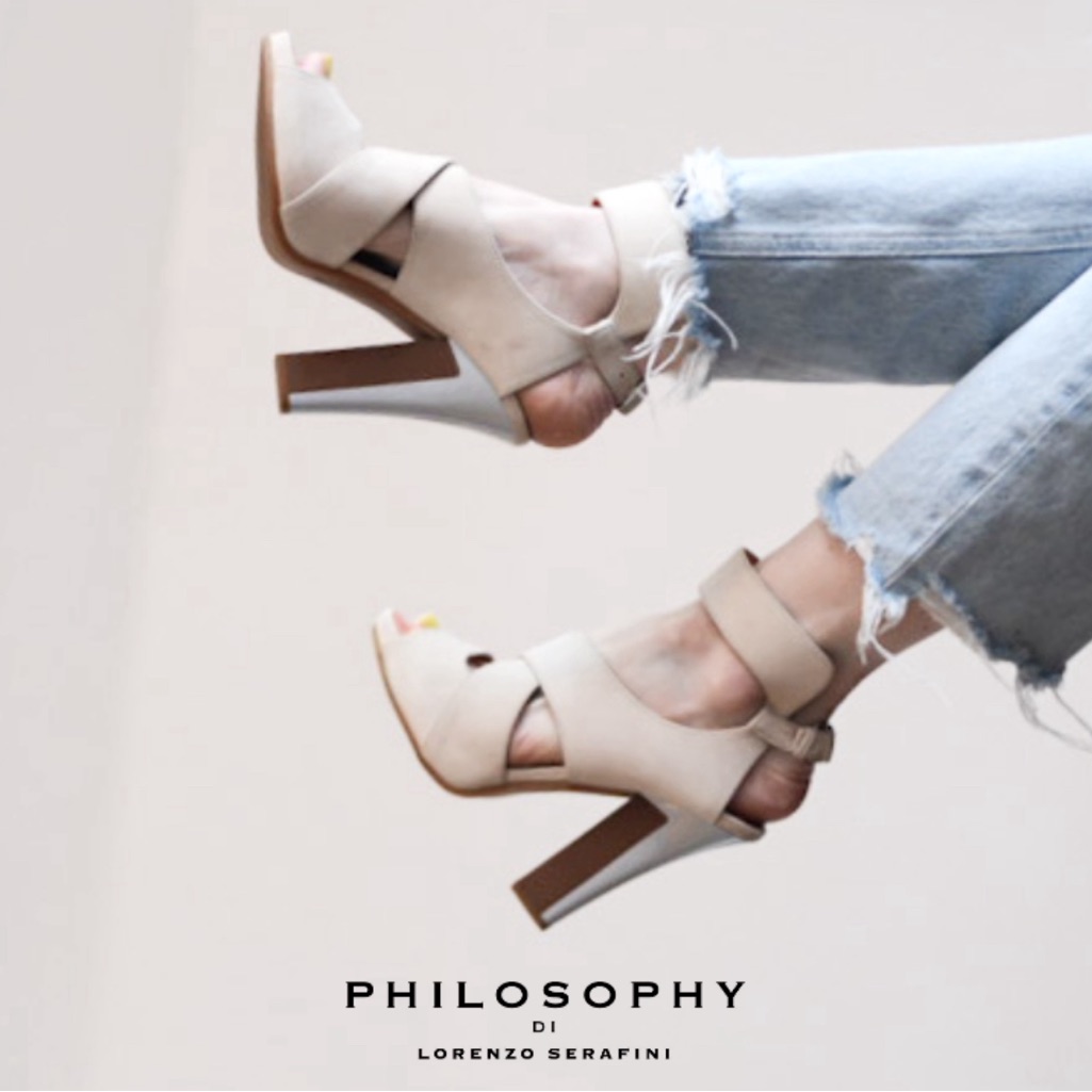 Philosophy Di Lorenzo Serafini Platform Sandals White Size: Eu 38.5 /Us 8.5